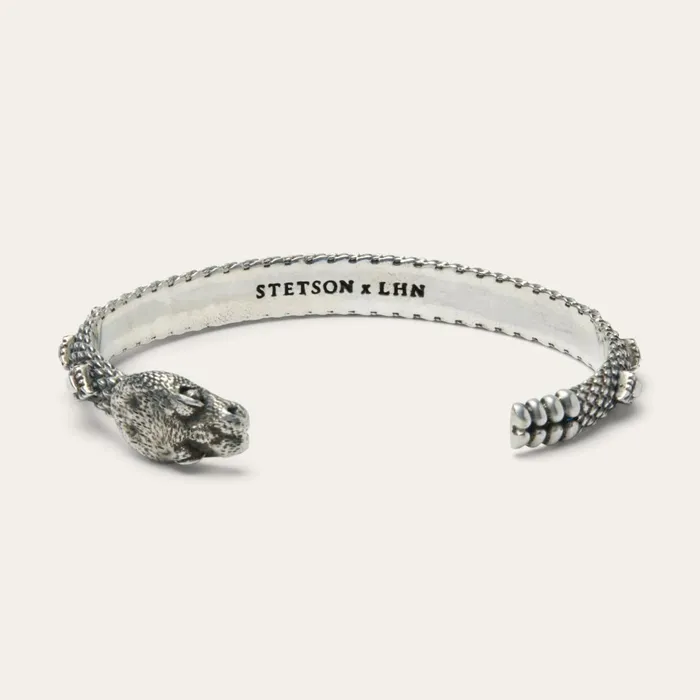 Stetson Bracelets Men Rattlesnake Cuff Rattlesnake Cuff
