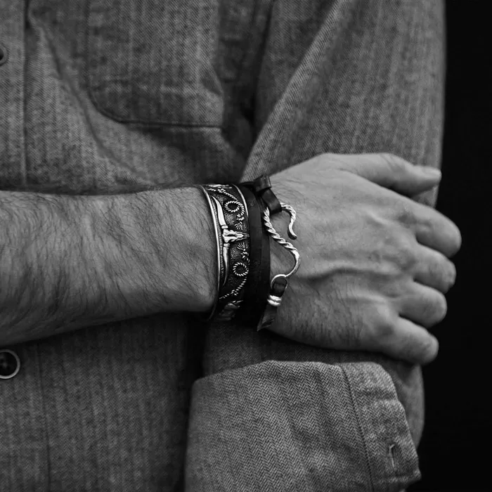 Stetson Bracelets Men Southwestern Cuff Turquoise