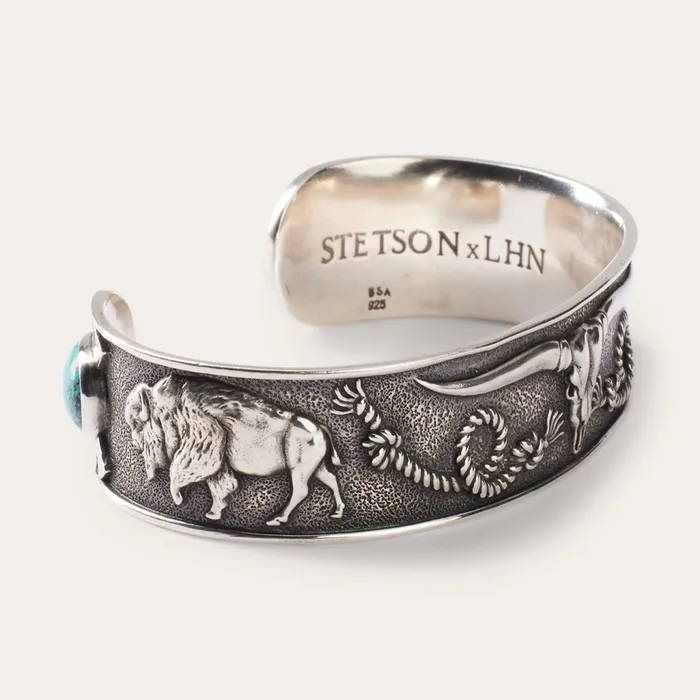Stetson Bracelets Men Southwestern Cuff Turquoise