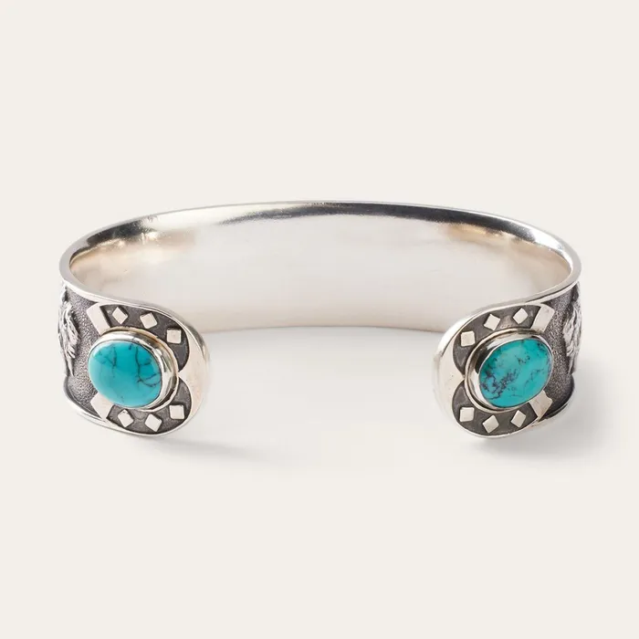 Stetson Bracelets Men Southwestern Cuff Turquoise