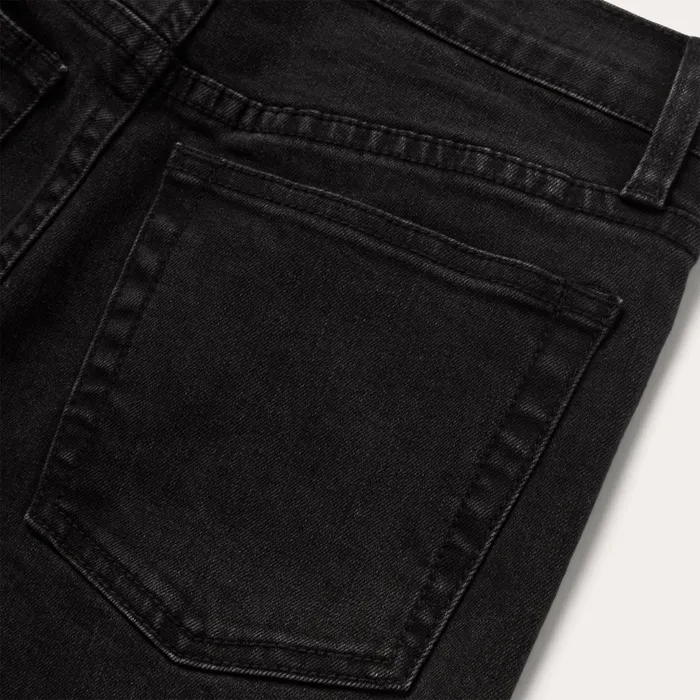Stetson Denim Women 915 High Rise Straight Fit Crop Jeans Black