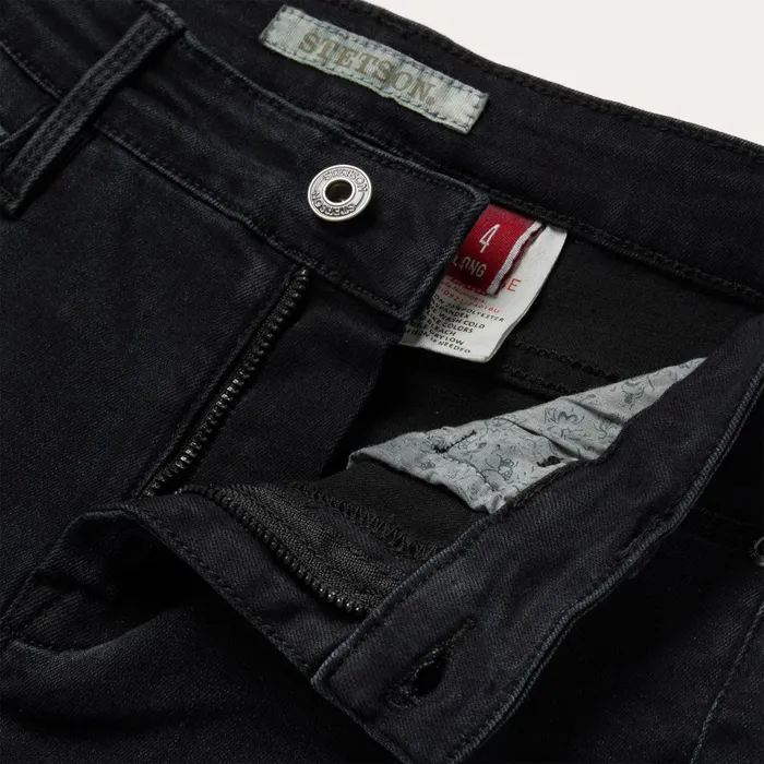 Stetson Denim Women 921 High Rise Flare Jeans Black