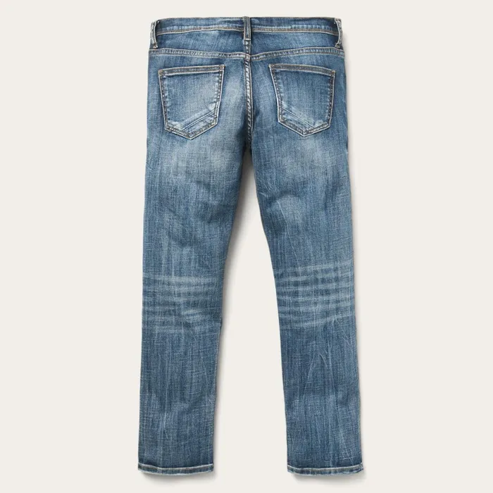 Stetson Denim Women AnkleLength Boyfriend Fit Jean Blue