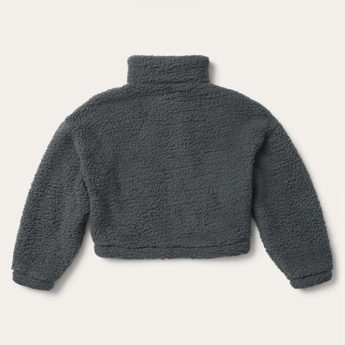 Stetson Jackets Women Fuzzy Teddy Bear Fleece Jacket Grey Stetson Jackets Women Fuzzy Teddy Bear Fleece Jacket Grey