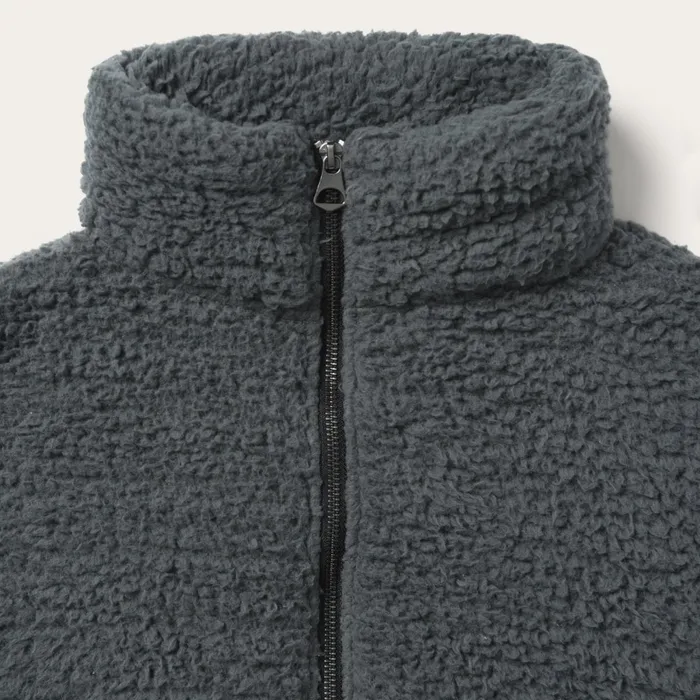Stetson Jackets Women Fuzzy Teddy Bear Fleece Jacket Grey Stetson Jackets Women Fuzzy Teddy Bear Fleece Jacket Grey