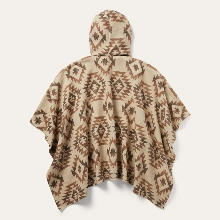 Stetson Jackets Women Tan Aztec Poncho Brown