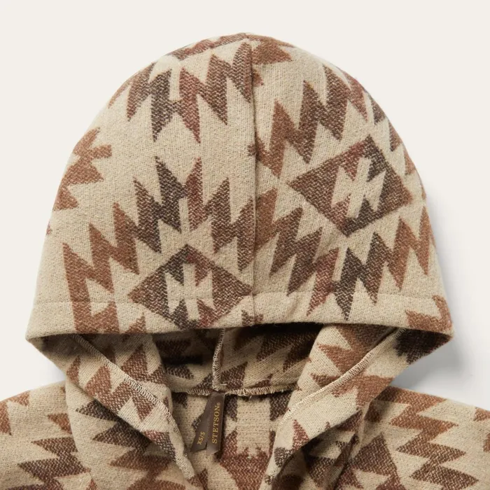 Stetson Jackets Women Tan Aztec Poncho Brown