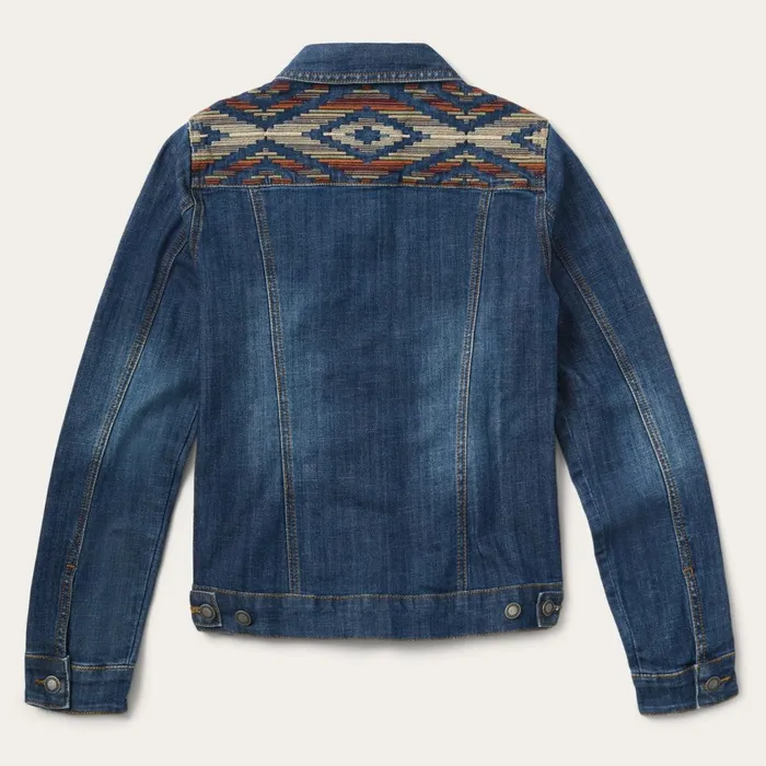 Stetson Jackets Women Western Denim Jacket Blue