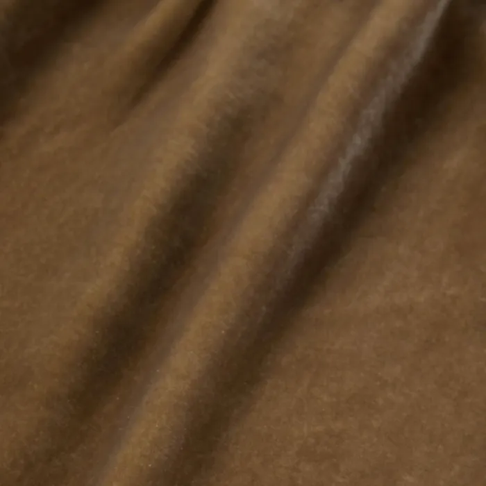 Stetson Mini Women Khaki Velvet Babydoll Dress Copper