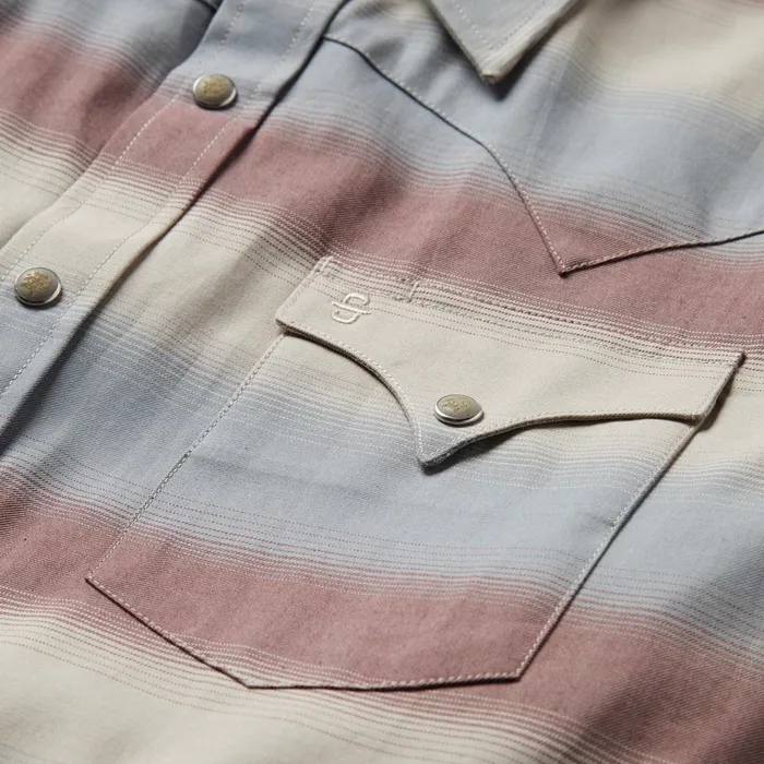 Stetson Modern Cut Men Ombre Stripe Twill Shirt Ombre Stripe Twill Shirt