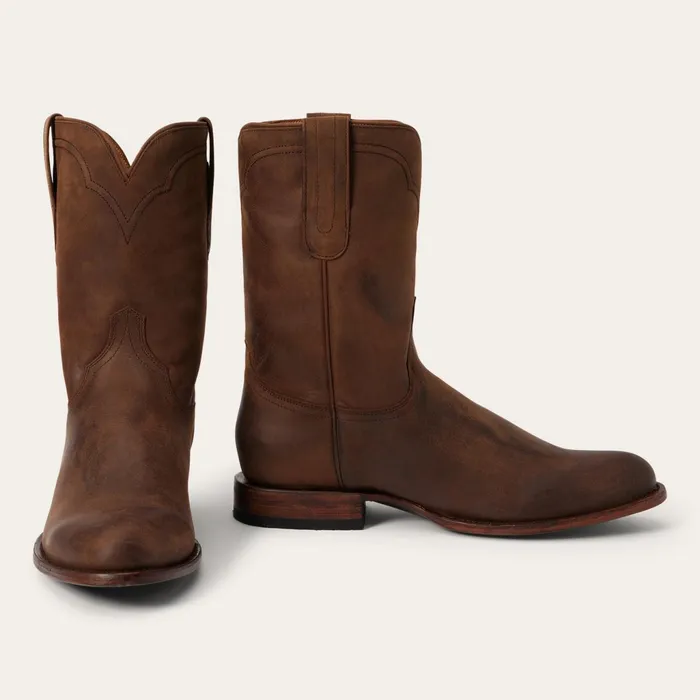 Stetson Ropers Men Cassidy Roper Boots Brown