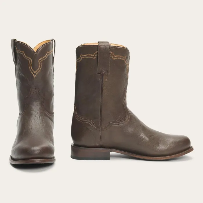 Stetson Ropers Men Puncher Boots Brown