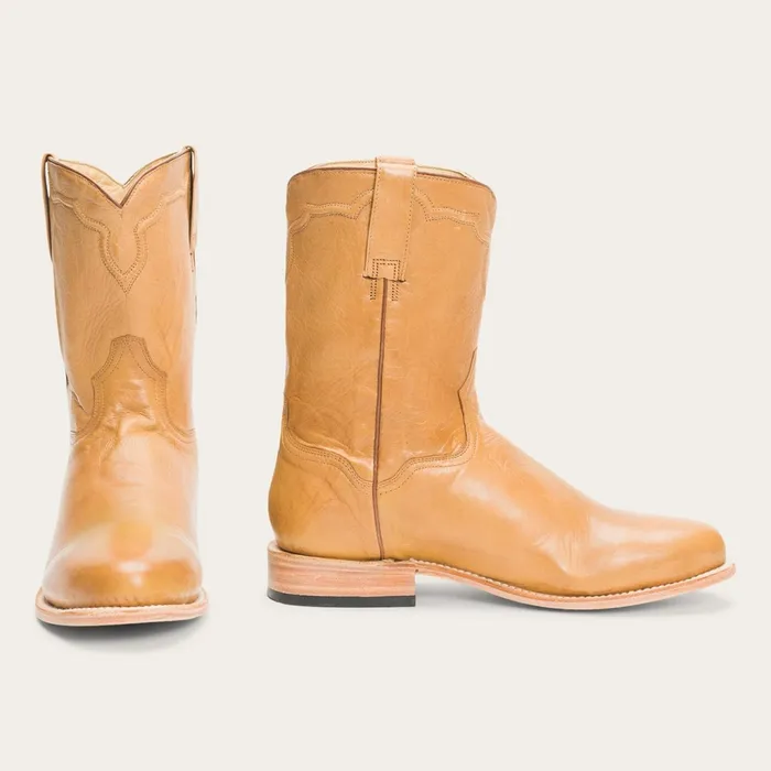 Stetson Ropers Men Puncher Boots Tan
