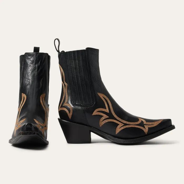 Stetson Shorties Women Greta Boots Black