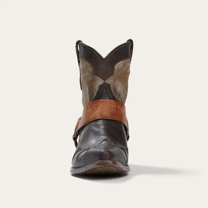 Stetson Shorties Women Jade Harness Ankle Boot Brown