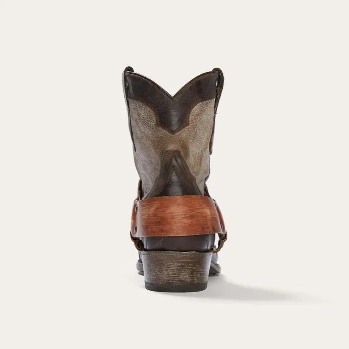 Stetson Shorties Women Jade Harness Ankle Boot Brown