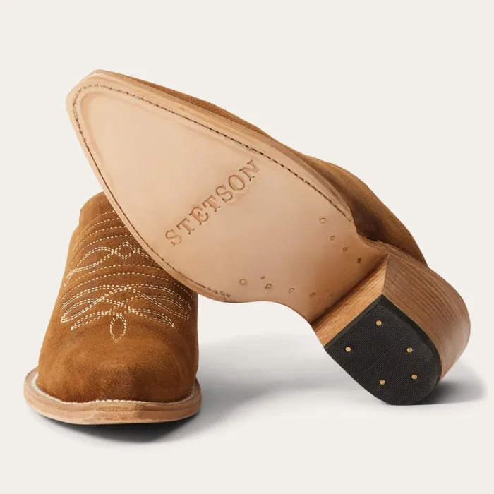 Stetson Shorties Women Reed Western Mules Brown