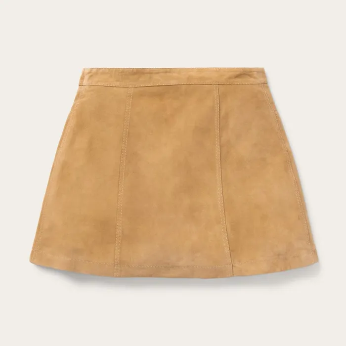 Stetson Skirts and Shorts Women Lamb Suede Gored Skirt Brown Stetson Skirts and Shorts Women Lamb Suede Gored Skirt Brown