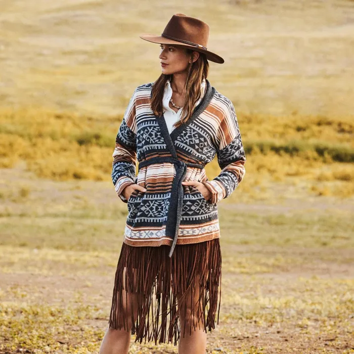 Stetson Skirts and Shorts Women Suede Fringed Skirt Brown