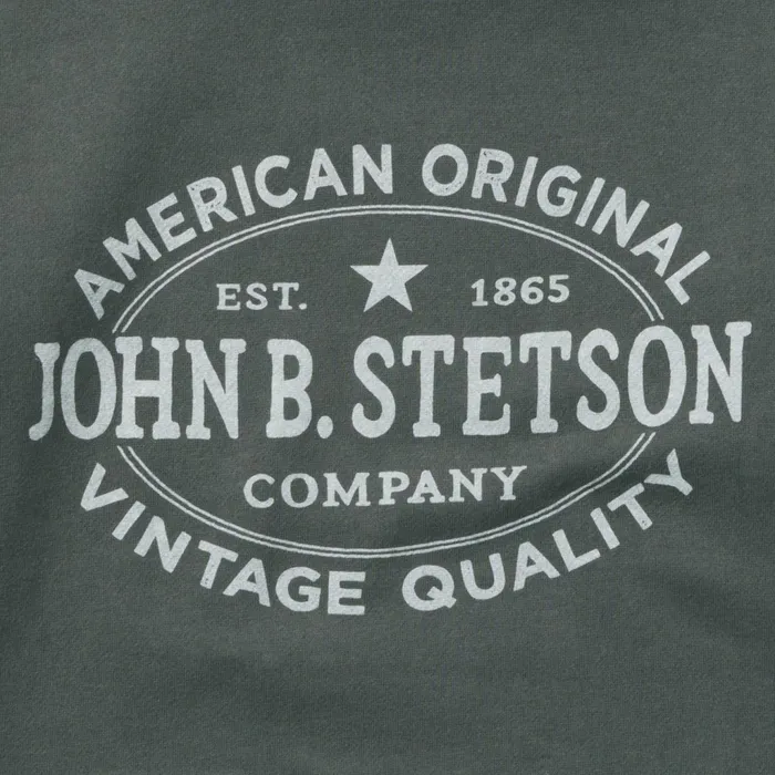 Stetson Sweaters and Hoodies Men Stetson Hoodie Star Left Chest Blue