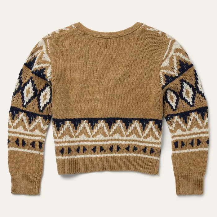 Stetson Sweaters Women Gold Aztec Cardigan Yellow
