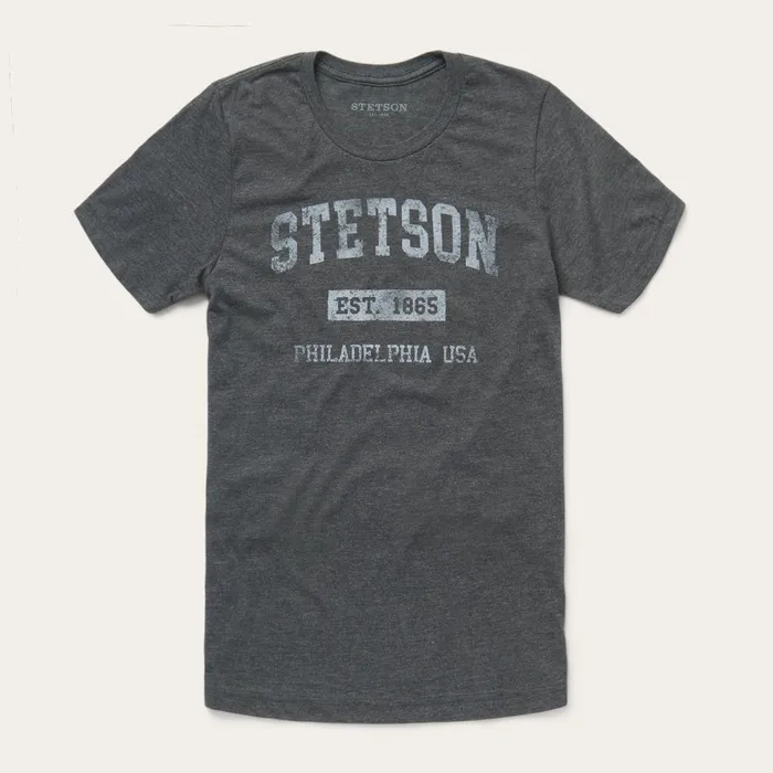 Stetson Tees Men 1865 Graphic Tee Grey