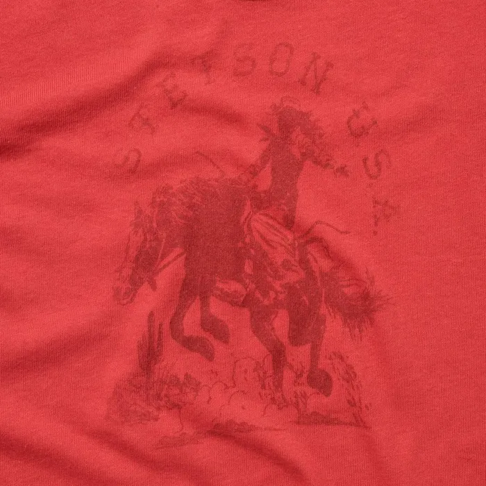 Stetson Tees Women Cowgirl Graphic Tee Red