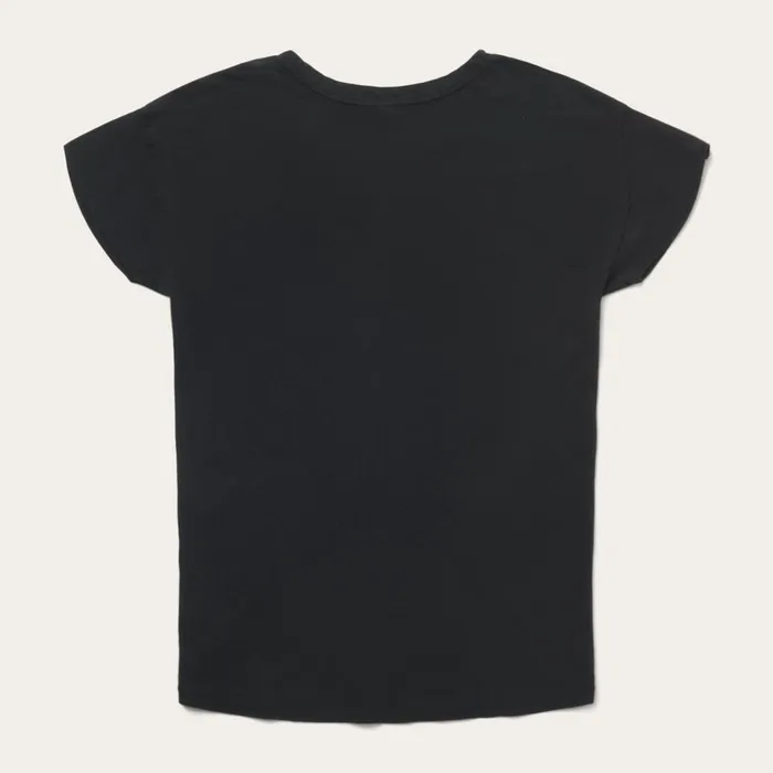 Stetson Tees Women John B Stetson Eagle Graphic Tee Black