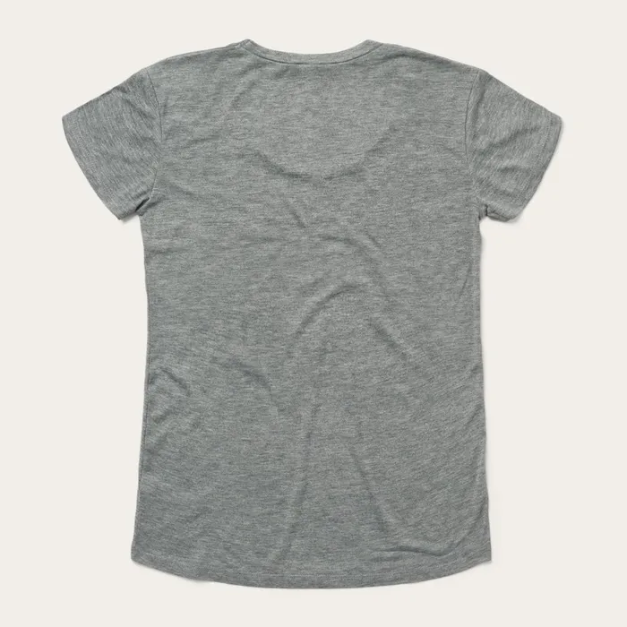 Stetson Tees Women Sunset Graphic Tee Grey