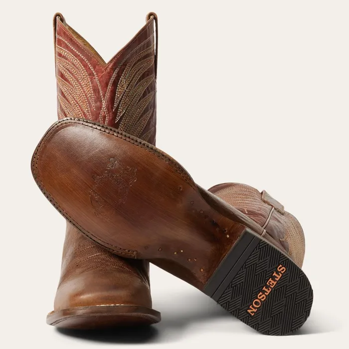 Stetson Western Men Brody Boots Brown