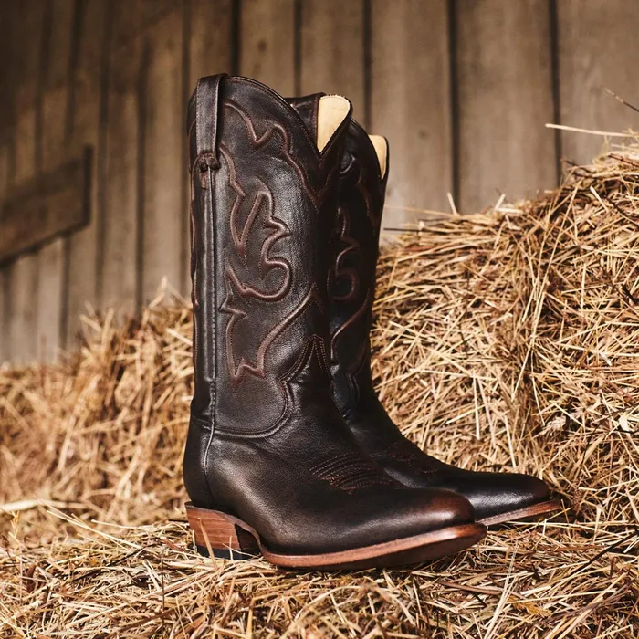 Stetson Western Men Carlisle Western Boots Distressed Brown