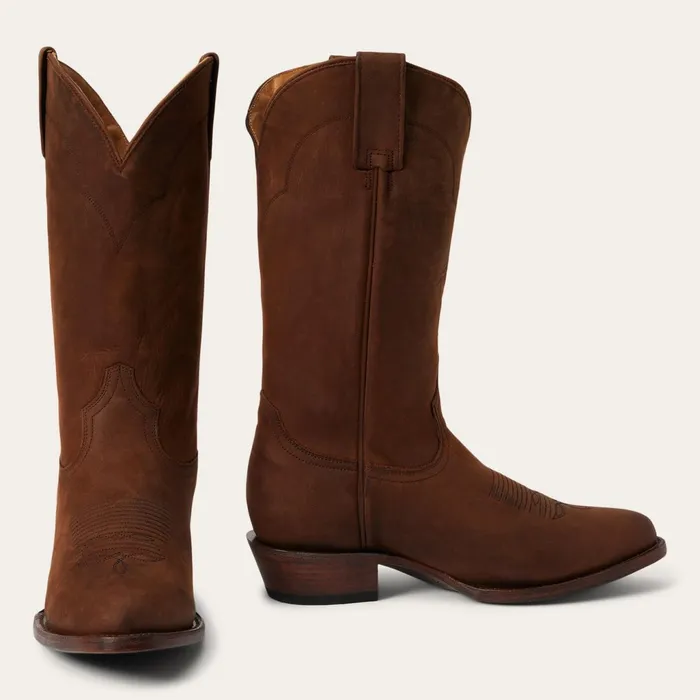 Stetson Western Men Crockett Boots Brown