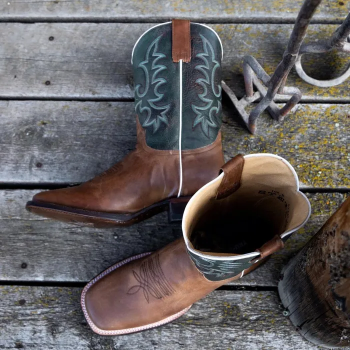 Stetson Western Men Obadiah Boots Brown
