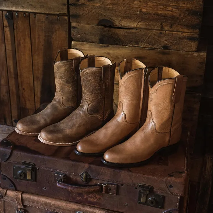Stetson Western Men Puncher Boots Tan