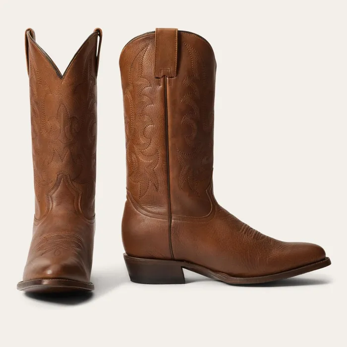 Stetson Western Men Sharp Boots Brown