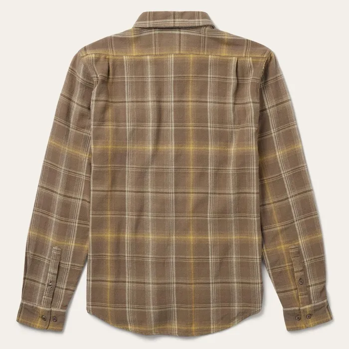Stetson Western Shirts Men Brown Flannel ButtonFront Shirt Brown