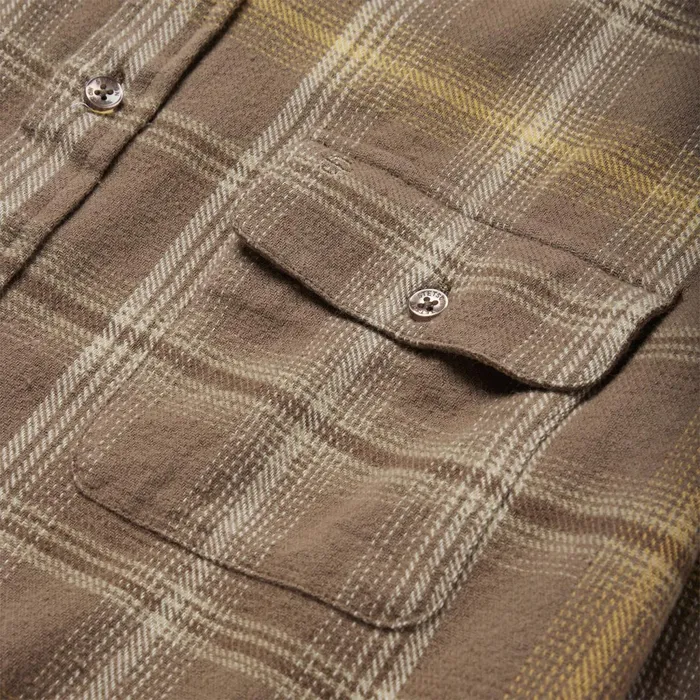 Stetson Western Shirts Men Brown Flannel ButtonFront Shirt Brown