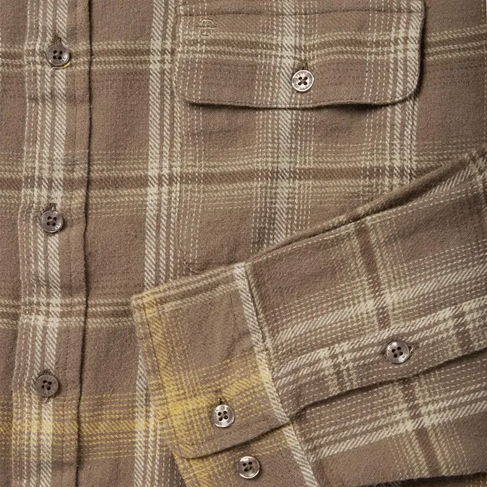 Stetson Western Shirts Men Brown Flannel ButtonFront Shirt Brown