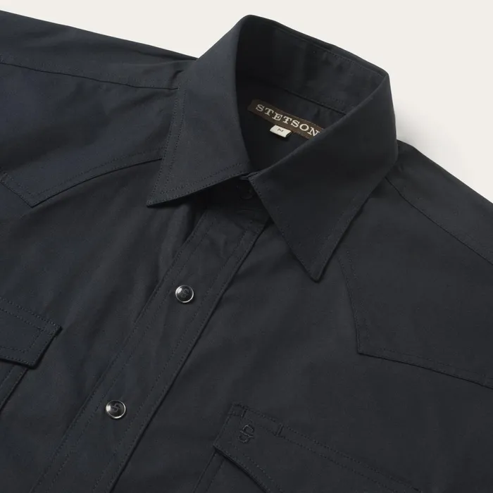 Stetson Western Shirts Men Classic Western Shirt In Black Black