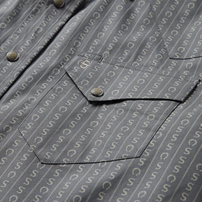 Stetson Western Shirts Men Horseshoe Stripe Print Shirt Horseshoe Stripe Print Shirt