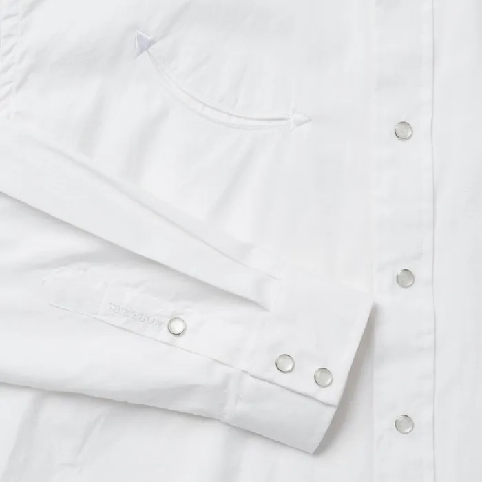 Stetson Western Shirts Men Pin Point Oxford Shirt White