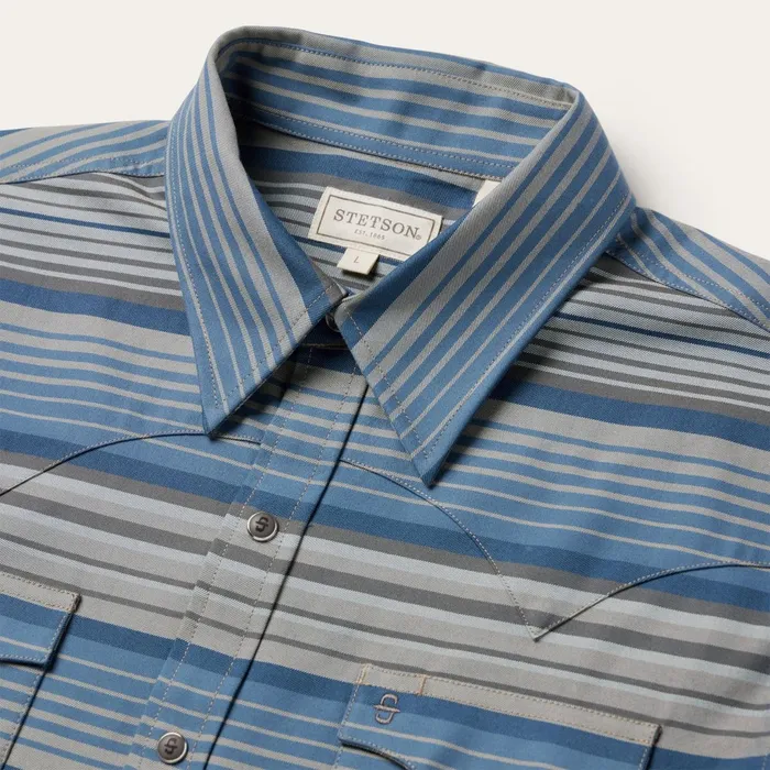 Stetson Western Shirts Men Serape Stripe Western Shirt Serape Stripe Western Shirt