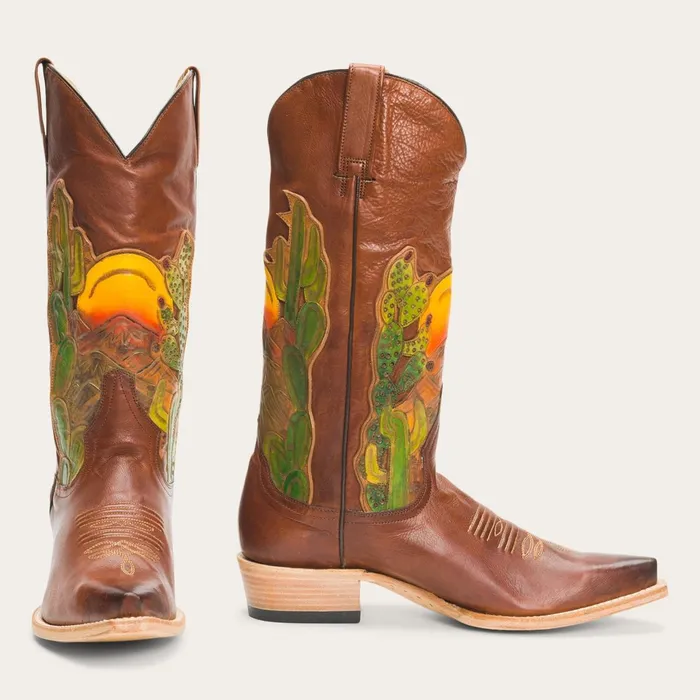 Stetson Western Women Goldie Boots Brown