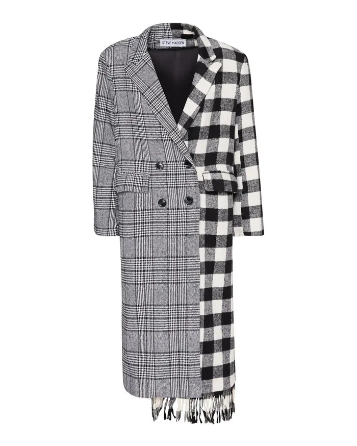 Steve Madden Asymmetrical Trench Coat Black Womens Jackets and Coats Steve Madden Asymmetrical Trench Coat Black Womens Jackets and Coats