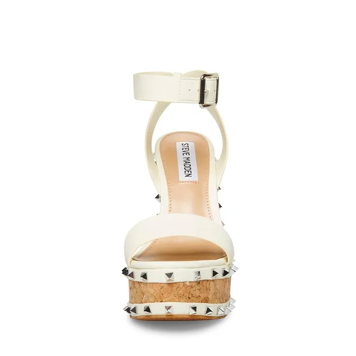Steve Madden Behati Bone Womens Wedges