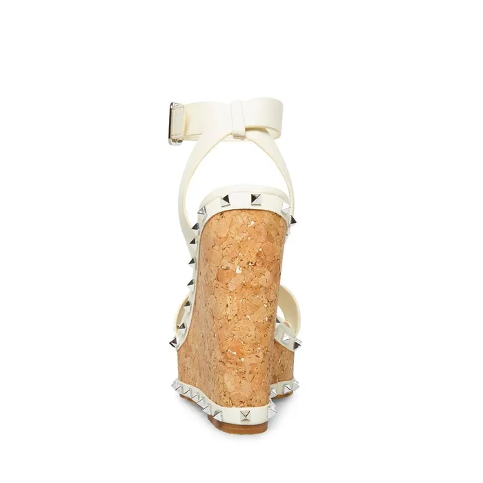 Steve Madden Behati Bone Womens Wedges