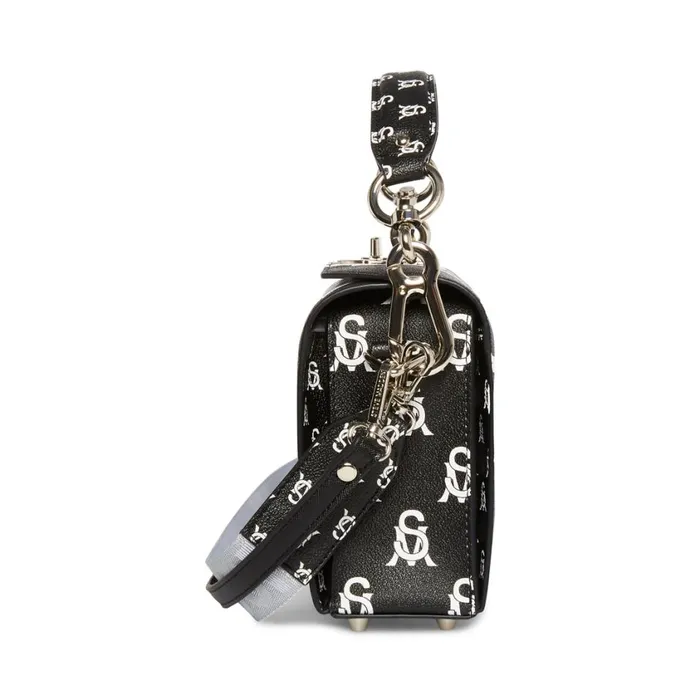 Steve Madden Bkinder Black White Womens Shoulder Bags Steve Madden Bkinder Black White Womens Shoulder Bags