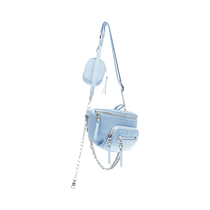 Steve Madden Bmaxima Baby Blue Multi Womens Shoulder Bags Steve Madden Bmaxima Baby Blue Multi Womens Shoulder Bags