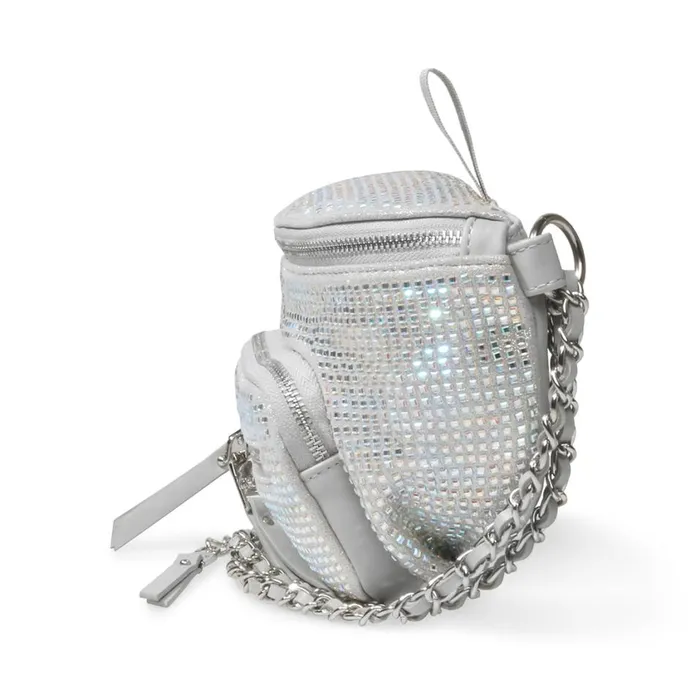 Steve Madden Bmaxima Disco Iridescent Womens Belt Bags and Backpacks Steve Madden Bmaxima Disco Iridescent Womens Belt Bags and Backpacks