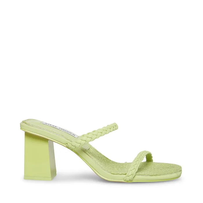 Steve Madden Bora Light Green Womens Mules